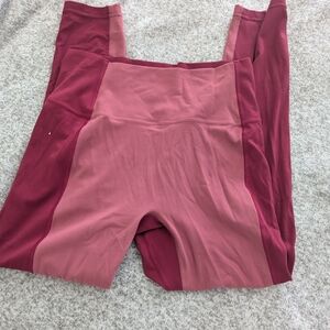 Athleta Two-Tone Pink Leggings